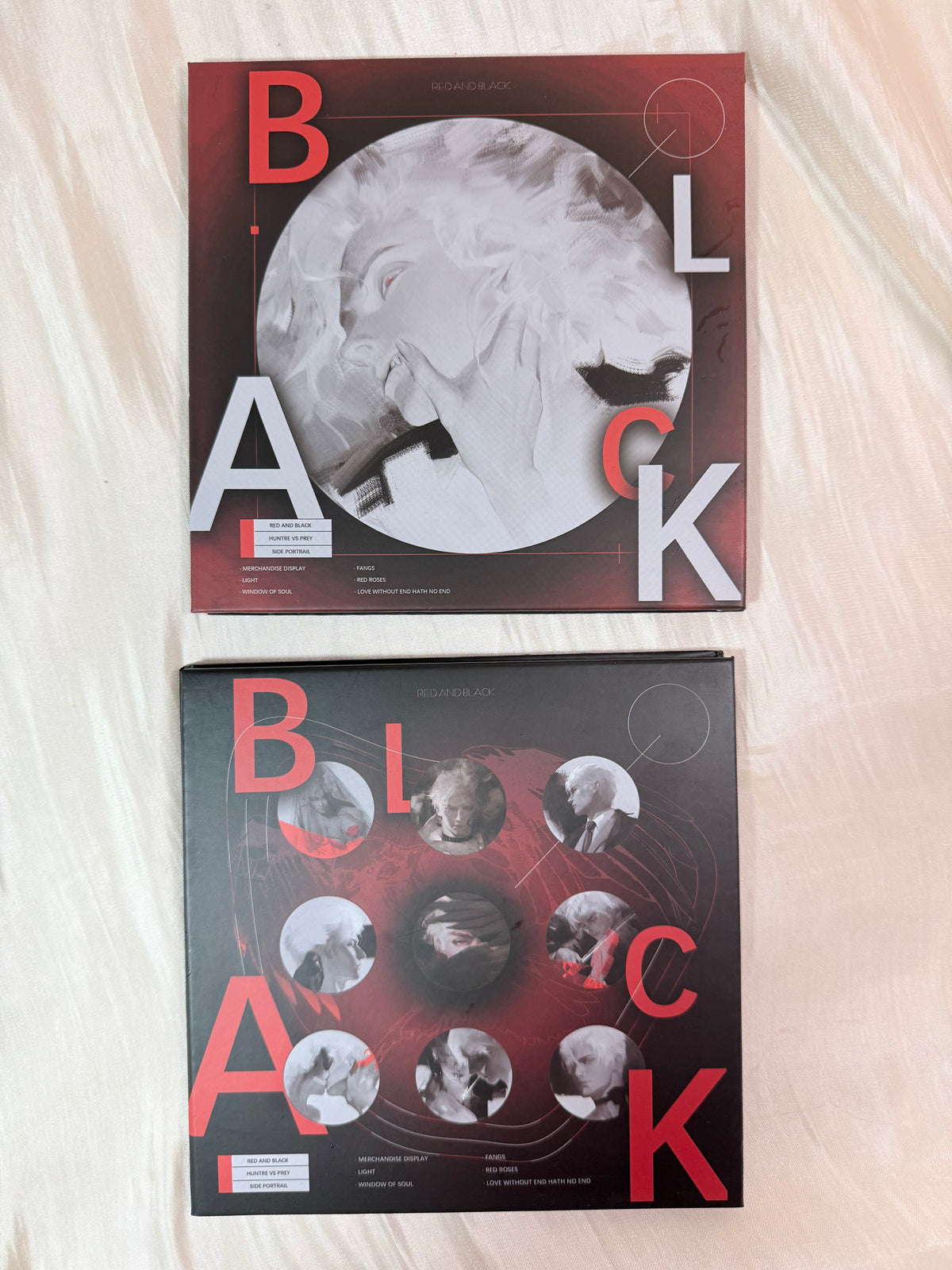Sylus Accordion Fold Art Book Set “Red and Black”