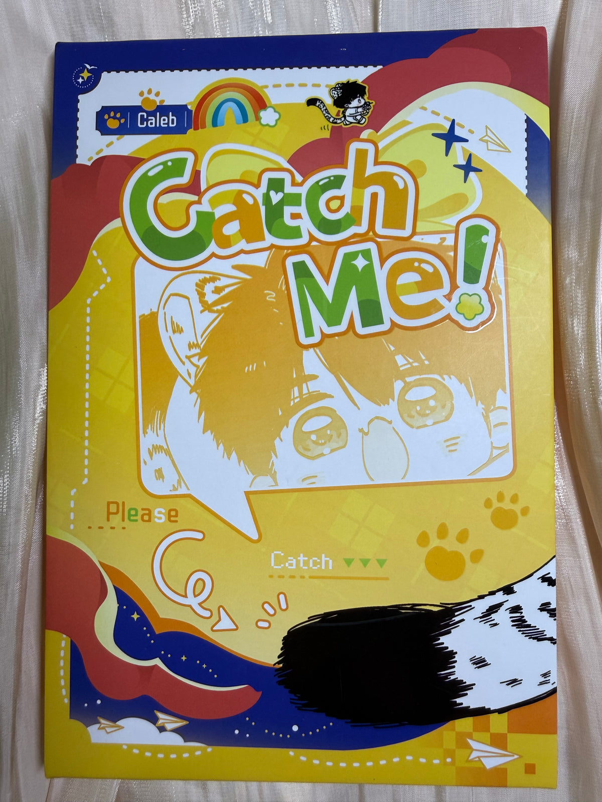 *In Stock* Caleb Accordion Book "Catch Me!" with Card Set