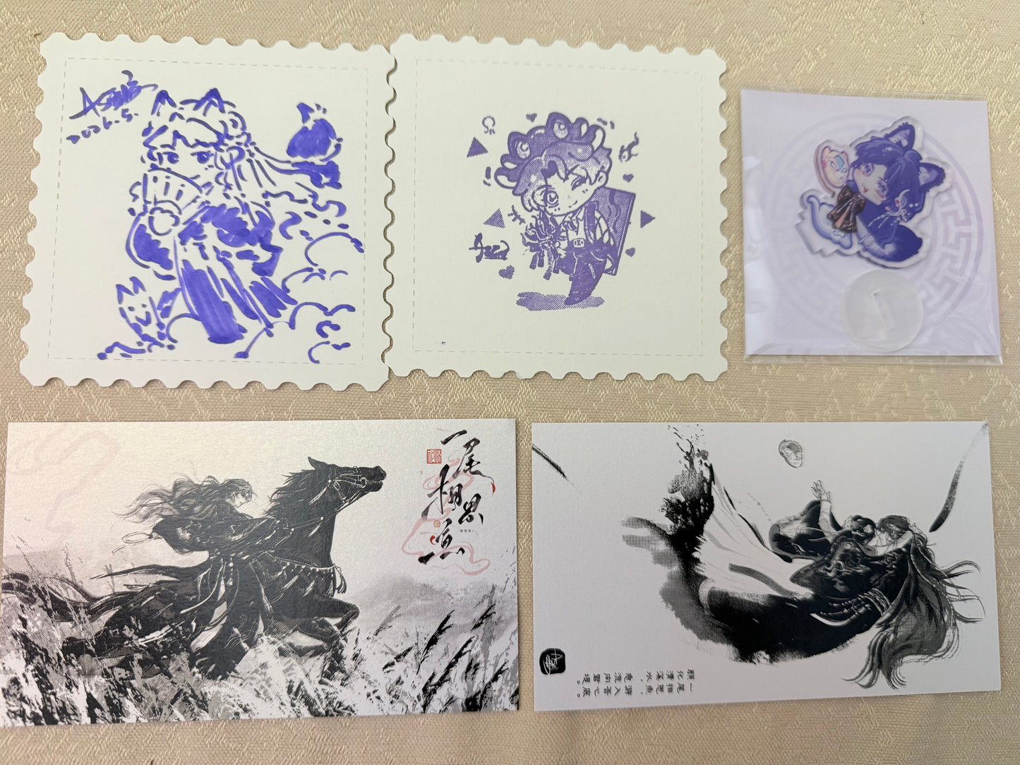 Rafayel Folding Art Book “A Fish of Longing” with artist’s original hand-drawn sketch